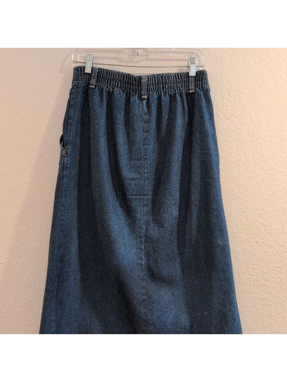 American Profile Jeanswear Midi Skirt, Two side pockets , True Vintage, size 12 - Picture 4 of 7
